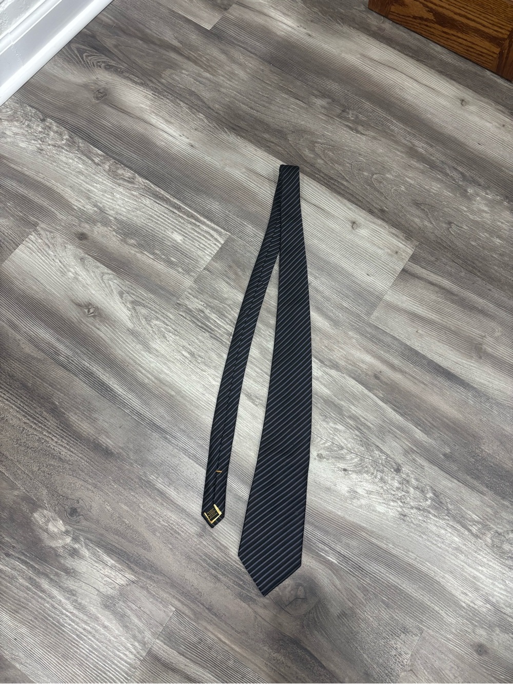 Donald J. Trump - Men's Black Pinstripe Tie